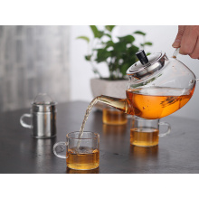 2016 well popula rdouble wall glass tea pot,tea pot